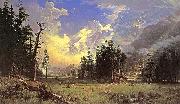 Albert Bierstadt The_Morteratsch_Glacier_Upper_Engadine_Valley_Pontresina Spain oil painting artist